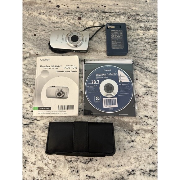 Canon PowerShot SD960 IS Digital ELPH 12.1 MP Charger 4GB SD Tested - Picture 1 of 4